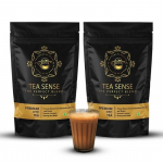 TEA SENSE Premium CTC Chaipatti | 400 g | Asamo arbata su Darjeelingo sveikais lapeliais | Sodrus skonis ir stipri arbata su pienu | Chaipatti, arbatos milteliai