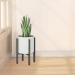 Reguliuojamas augalų stovas sodininkystei, tvirtas laikiklis, tinkantis stalvir&scaron;iams ir terasoms width 24 to 38CM beige