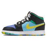 &bdquo;Air Jordan 1 Mid SS GS Championships&ldquo; vaikų sportbačiai, daugiaspalviai juodi, geltoni FD1317-007 37.5