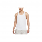 Nike Dri-Fit apvalia i&scaron;kirpte greitai džiūstanti bėgimo liemenė atspindinčiais elementais, slim fit, be rankovių, vyri&scaron;ki vir&scaron;utiniai drabužiai, balta DQ4733-100 XL