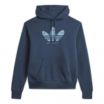 Adidas Vienspalvis prekės ženklo logotipas su gobtuvu ilgomis rankovėmis džemperis unisex Mėlynas GL9973 XL