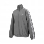 Adidas Originalus didelio dydžio sportinis &scaron;varkas su stačia apykakle ir juostelėmis Moteri&scaron;kas &scaron;varkas Pilkas JD3394 L