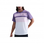 Nike Court Advantage Teniso Stilingas Minimalistinis Estetikos Vienspalvis Trumpomis Rankovėmis Mar&scaron;kinėliai Vyri&scaron;ki Vir&scaron;utiniai Drabužiai Baltas Violetinis FZ9845-527 L gray