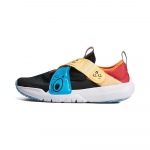 Nike Flex Advance Patogūs žemi bėgimo bateliai vaikams Vaikų bėgimo bateliai Juodi Mėlyni Geltoni DZ2800-001 28