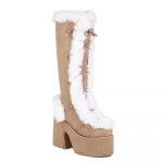 Žieminiai didelio dydžio 43 y2k balti panki&scaron;ko stiliaus moteri&scaron;ki stambūs platforminiai batai goti&scaron;ki juodi blokiniu kulnu batai 38 kupranugaris