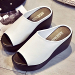 Vasaros Sexys &Scaron;lepetės Moterims Plei&scaron;tai Platforma Paplūdimio &Scaron;lepetės Sandalai &Scaron;lepetės Moterims Juodi Moteri&scaron;ki Batai Moterims Zapatos Mujer 41 balta