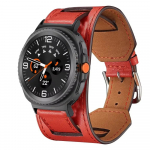 Odinis dirželis Samsung Galaxy Watch 8 Ultra 47mm Premium Patogus Apyrankės Laikrodžio dirželis Galaxy Watch 8 40/44mm 8 Classic 46mm Galaxy Watch Ultra raudona