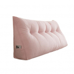 Atlo&scaron;o pagalvė i&scaron; trikampio formos korduro, pagalvė su &scaron;onine ki&scaron;ene, ergonomi&scaron;ka nugaros atrama, pagalvė dieninei lovai skaitymui, sėdėjimui, darbui 80cm rožinė