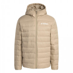 Adidas Essentials Terrex Multi Light Atsparus vandeniui Lauko &Scaron;iltas Vėjui atsparus Su gobtuvu Užtrauktuku Ančių pūkų striukė Vyri&scaron;ka Striukė Krovinio ruda KB2175 M