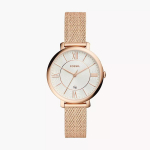 Fossil Jacqueline ES4352 Vyri&scaron;kas Laikrodis su Rudu Odiniu Dirželiu, Analoginiu Ciferblatu, Kvarciniu Mechanizmu