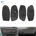 Skirta VW Passat B5 1998 1999 2000 2001 - 2005 Automobilio vidinės durų porankio panelės zom&scaron;inės odos apdailos priedai Tik 4 / 5 red line
