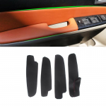 Mink&scaron;tas odinis durų skydo dangtelis, skirtas Mazda 6 2006 2007 2008 4vnt./komplektas Automobilio stiliaus durų porankio skydelio odos dangtelio lipdukas Armrest customize