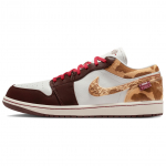Jordan Air Jordan 1 žemi senoviniai krep&scaron;inio batai vyri&scaron;ki smėlio spalvos IQ5321-121 42.5