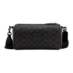 Coach Barrel 22 monogramos ra&scaron;to nuimama reguliuojama peties rankena Crossbody krep&scaron;ys Maži vyri&scaron;ki krep&scaron;iai Anglies pilkumo CAH94-CHR Basic Set (Bag+Dust Bag)