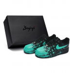 Nike Air Force 1 07 811 Manufacturing, Crazy Graffiti Blue, Special Shoe Box žemapadžiai riedlenčių batai unisex juodi žydri CW2288-001(Team80-S-BOX) 39