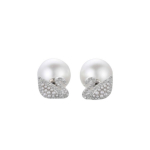 Swarovski Ikoni&scaron;kas gulbės baltos gulbės perlo kristaliniai auskarai Moteri&scaron;ki auskarai 5416591 Box+Shopping Bag