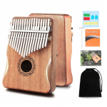 Kalimba nyk&scaron;čio pianinas 17 21 klavi&scaron;ų raudonmedžio medžio ne&scaron;iojamojo pir&scaron;tinio pianino deriniai Dovanos vaikams