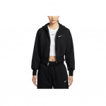 Nike moteri&scaron;kas Phoenix Fleece laisvas trumpas su užtrauktuku gobtuvas juodas HJ0941-010 M