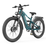 ZAZAWORK CF500 PRO Auk&scaron;čiausios klasės elektrinis dviratis 1000W*2 dvigubas variklis 48V20Ah baterija 50KM/H didžiausias greitis 27 colių visureigio padangos E-kalnų dviratis žalia