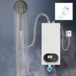 Momentinis kar&scaron;tas vanduo Momentinis vandens &scaron;ildytuvas Skaitmeninis ekranas Vandens &scaron;ildytuvas be bako Du&scaron;o &scaron;ildymas Water Heater set EU