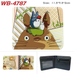 Mano kaimynas Totoro Monetinė Didelės talpos Pilnakolorė spauda Trumpas kortelių laikiklis Anime piniginė Odinė piniginė Dovana 1 vnt. Folding