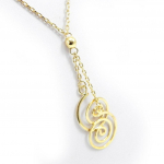 Les Tr&eacute;sors De Lily [G9344] - Collier Plaqu&eacute;-Or 'Chor&eacute;graphie' dor&eacute; - 40x15 mm
