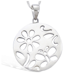 Les Tr&eacute;sors De Lily [H0464] - Pendentif Argent 'Chor&eacute;graphie' argent&eacute; (rhodi&eacute;) - 25 mm