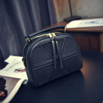 SCIONE &bdquo;Tassel Crossbody&ldquo; pečių krep&scaron;iai moterims Patchwork Pattern Odinė rankinė 21cm*11cm*18cm juoda