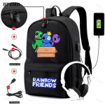Originali Rainbow Friends kuprinė Spalvinga berniukų mergaičių mokyklinė krep&scaron;iai Talpa Kelionės Moterys Vyrai Ne&scaron;iojamas kompiuteris Mochilas Para Nias