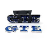 Metal Chrome Sticker GTE Grill and Trunk Emblem Car Logo Badge for Plug in hybrid Golf Passat Touareg Tiguan MK4 5 B5 B6