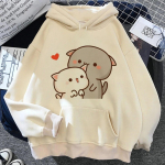 Bubu Dudu gobtuvai moteri&scaron;ki Fleece anime streetwear megztiniai moteri&scaron;ki grafiniai megztiniai Unisex 2XL