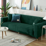 Velvet pliu&scaron;inis sofos užvalkalas Stretch viskas įskaičiuota sofos užvalkalai svetainei Tvirti sofos užvalkalai fotelio užvalkalai 4seater 235-300cm