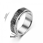 &bdquo;Viking Dragon&ldquo; nerūdijančio plieno anti-stresiniai žiedai vyrams &bdquo;Fidget Spinner&ldquo; nemokamas pristatymas, nuo nerimo, atpalaiduojantis besisukantis žiedas &bdquo;Anillo&ldquo; 13