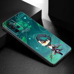 Genshin Impact Xiao telefono dėklas, skirtas Samsung Galaxy A21 A30 A50 A52 S A13 A22 A32 A33 A53 A73 5G A11 A12 A31 A51 A70 A71 A72 dangtelis Samsung A11