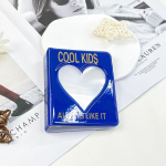 36/64 Pockets Mini nuotraukų albumas &Scaron;irdies permatomas nuotraukų kortelės laikiklis Mini Polaroid albumo saugykla Surinkite knygos vardo kortelės albumą 11.1*8.5*2.3cm