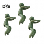 3 vnt antropomorfinis augalų laikiklis Augalų atraminis stovas daigams stiebams ūgliams Mieli augalų laikikliai, skirti vidaus sodo dekoravimui ar augalams 3pcs &scaron;viesiai žalios spalvos