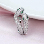 1vnt Trend Statement Micro Pave Rainbow Circon Stud Auskarai Moterų Asmenybei Pra&scaron;matni gyvatė blizganti Kalnų kri&scaron;tolo auskarai Ausų rankogaliai
