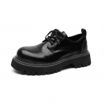 Vasaros platformos odiniai batai Vyri&scaron;ki briti&scaron;ko stiliaus batai su didele galva žema vir&scaron;ūnė Martin Batai Madinga asmenybė Derby Batai 3010-R