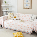 Boho stiliaus &scaron;enilinė sofos užtiesalas su kutais, dvipusis, svetainei, kempingui, i&scaron;kylai, didelis pledas, laisvalaikiui, poilsiui, paplūdimio rank&scaron;luostis 180x130cm