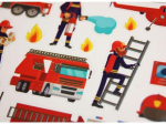 Autocollants - Les pompiers &agrave; la rescousse - Dorures
