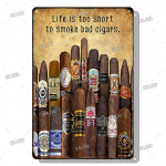 Cigarai Vintažiniai Metaliniai Plakatai Viskis Retro Skardiniai Ženklai Baras Kavinė Sienų Menas Dekoratyvinė Plok&scaron;telė Modernus Namų Svetainės Dekoras Estetika 7.8X11.8inch