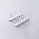 Namų plastikinis indų džiovintuvas Virtuvės reikmenų laikymo džiovinimo stovas Nuimama lentyna Lėk&scaron;čių puodų dangčių stovas Virtuvės organizatorius Naujovi&scaron;ki prietaisai balta