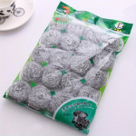 20 vnt./mai&scaron;elyje Nerūdijančio plieno valymo kamuolys Virtuvės valymo &scaron;epetys Puodo &scaron;veitimas Indų plieninis kamuolys 20pcs/set