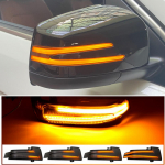 2 vnt. Mercedes Benz ML GL G klasės W166 X166 W251 W463 dinaminiai LED posūkio signalo žibintai &scaron;oninio veidrodėlio indikatorius sekvencinis mirksėjimas