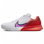 NikeCourt Air Zoom Vapor Pro 2 Balti Pikanti&scaron;ki Fuksijos Vyri&scaron;ki Sportbačiai Pikanti&scaron;kai Raudoni Juodi Fuksijos-Svajonė DR6191-100 42