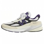 Teddy Santis x New Balance 990v6 Pagaminti JAV Balti Juodi Slyviniai Vyri&scaron;ki Sportbačiai Phantom U990WB6 43