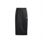 Adidas Originals 3-Stripes Spalvų Bloko Elastingas Juosmuo Sporti&scaron;kas Laisvalaikio Ilgas Sijonas Moteri&scaron;ki Apatiniai Juodas IR6101 L