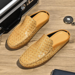 Nauji Vyri&scaron;ki Pus batai Važiavimo Batai Vyri&scaron;ki Laisvalaikio Nerti Ra&scaron;to Mules Mokasinai Kvėpuojantys Loafers Zapatos Hombre 39