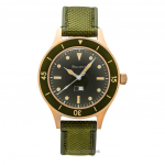 Bulova Mil Ships 150-ojo jubiliejaus specialaus leidimo žalias ciferblatas automatinis nardytojo 98A324 200M vyri&scaron;kas laikrodis žalia