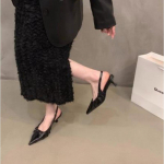 Naujo stiliaus moteri&scaron;ki mados stiletto paprasti vienspalviai sandalai moteri&scaron;ki smailianosiai vakarėliams moteri&scaron;ki auk&scaron;takulniai Zapatos Mujer 35